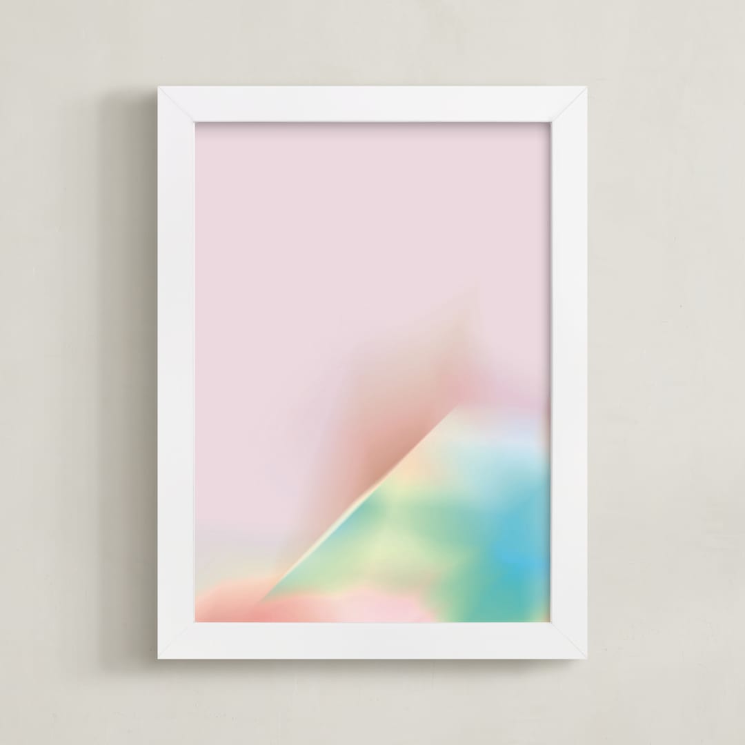 "Lune" - Art Print in Moon by Lori Wemple - Framed