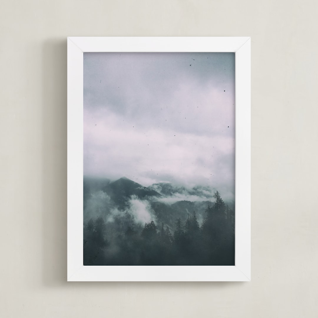 "Above" - Art Print in Fog by Olivia Faye Co - Framed