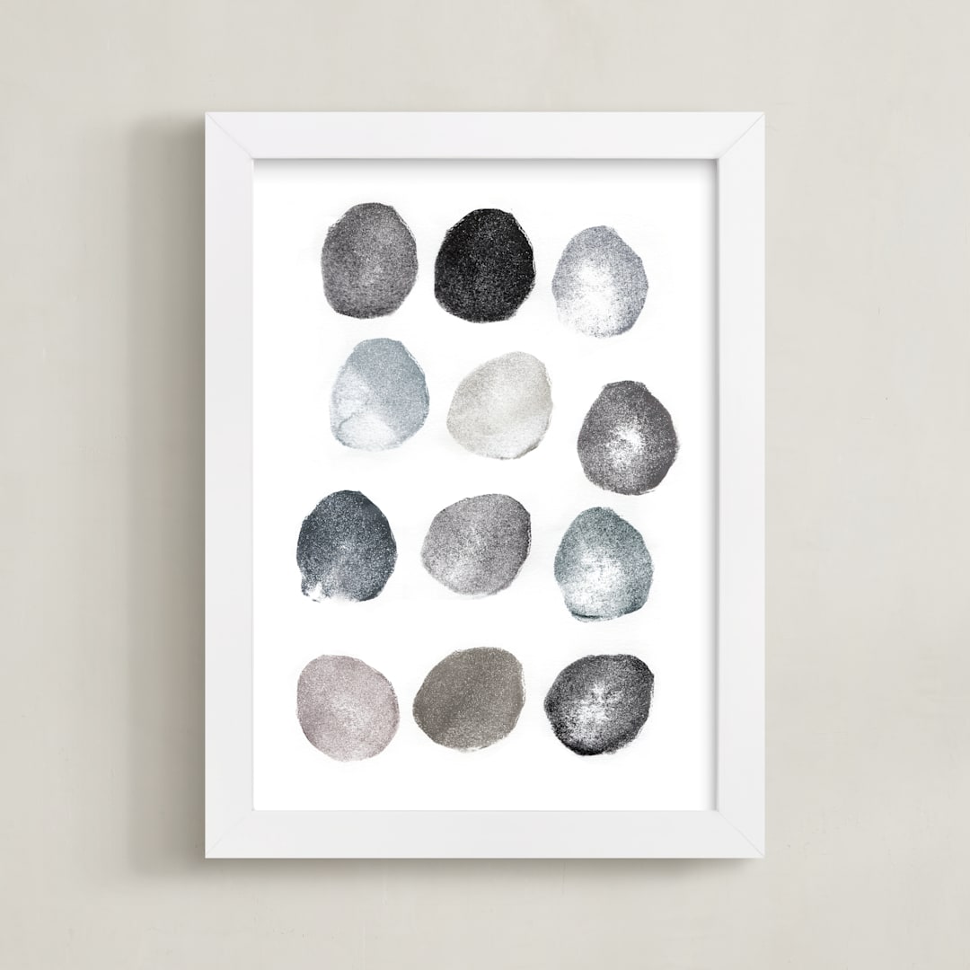 "Rinse and Repeat" - Art Print in Slate by Susie Allen - Framed