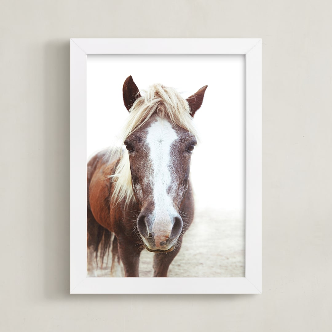 "Ginger Girl" - Art Print in Ginger by Robin Ott - Framed