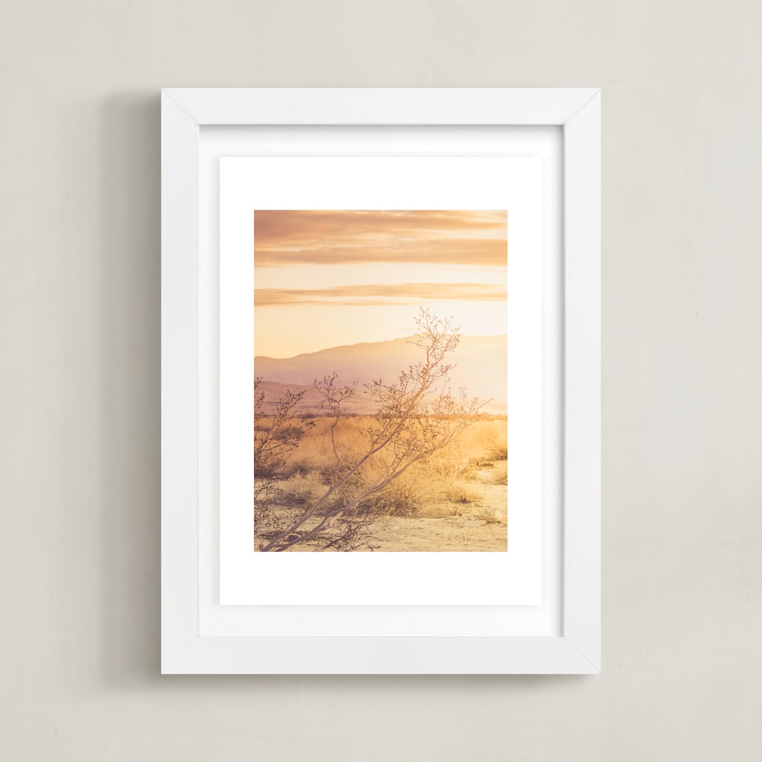 "Desert Roadtrip" - Art Print in Desert sun by Lisa Sundin - Framed