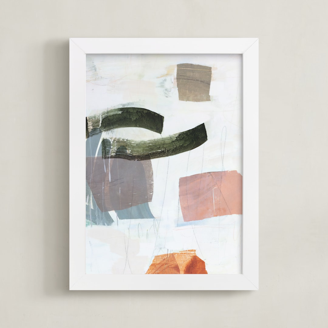 "Monuments 2" - Art Print in Desert Sunset by Jennifer Daily - Framed