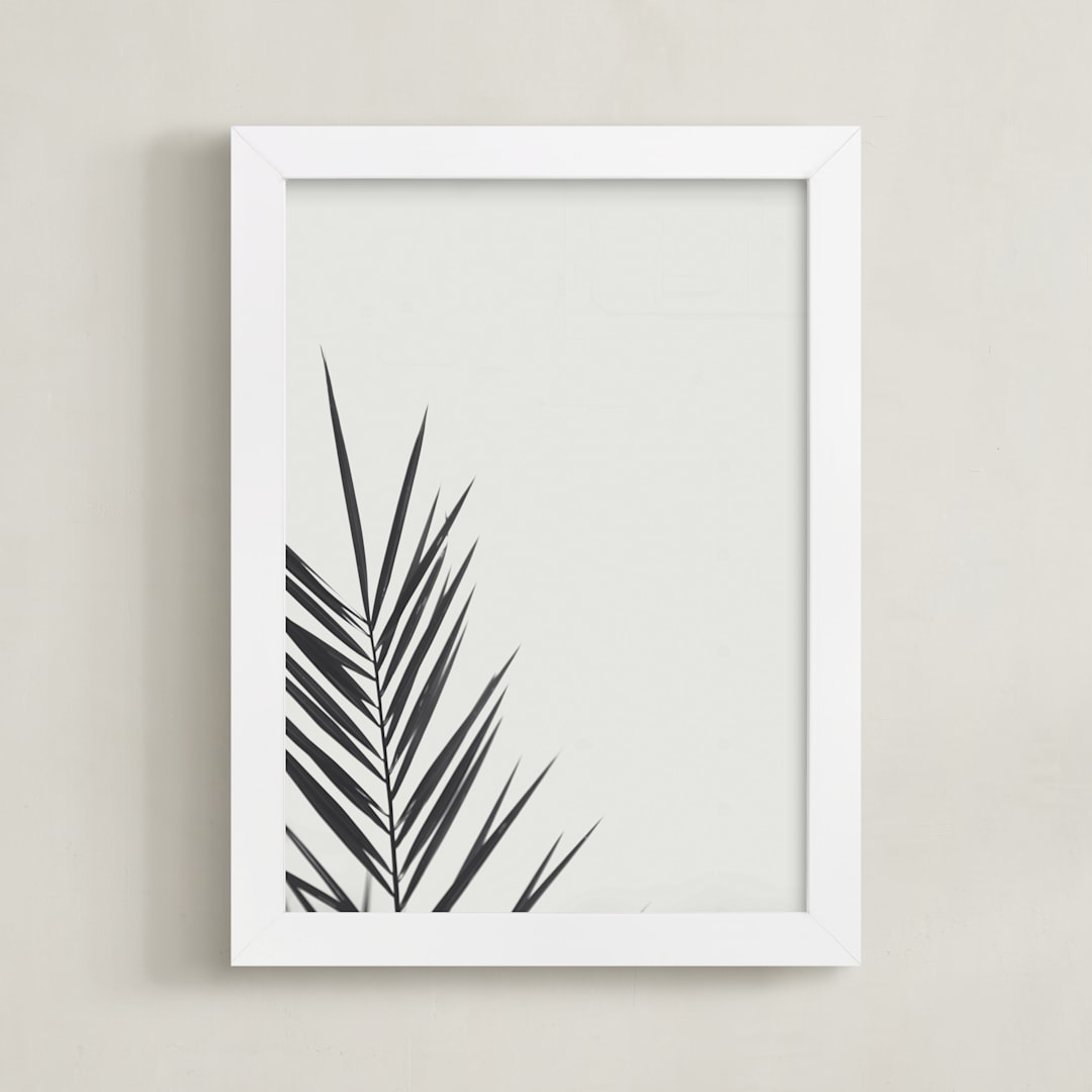 "One" - Art Print in Charcoal by Stacy Cooke - Framed