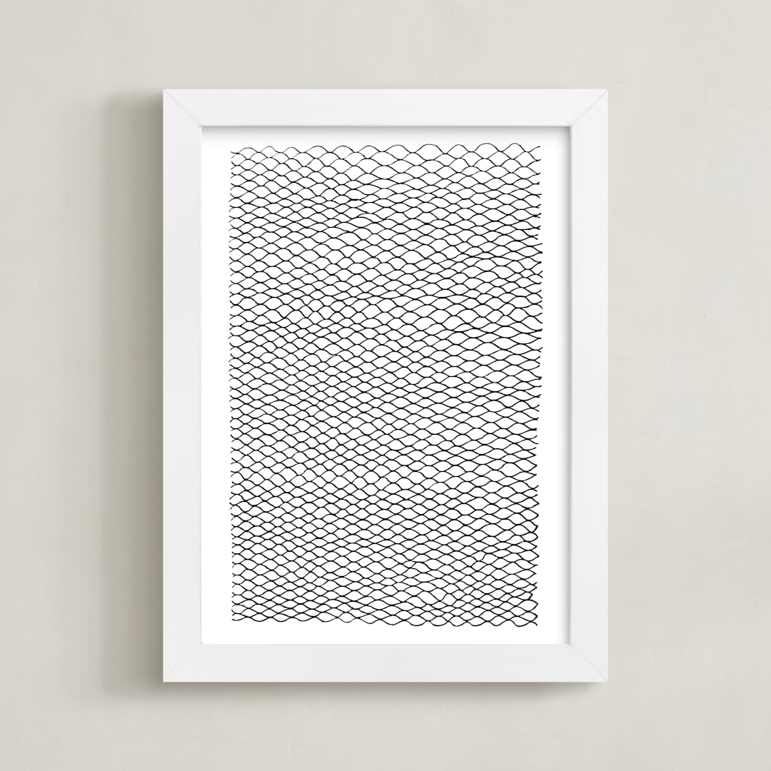 "Sea Change" - Art Print in Noir by Jaime Derringer - Framed