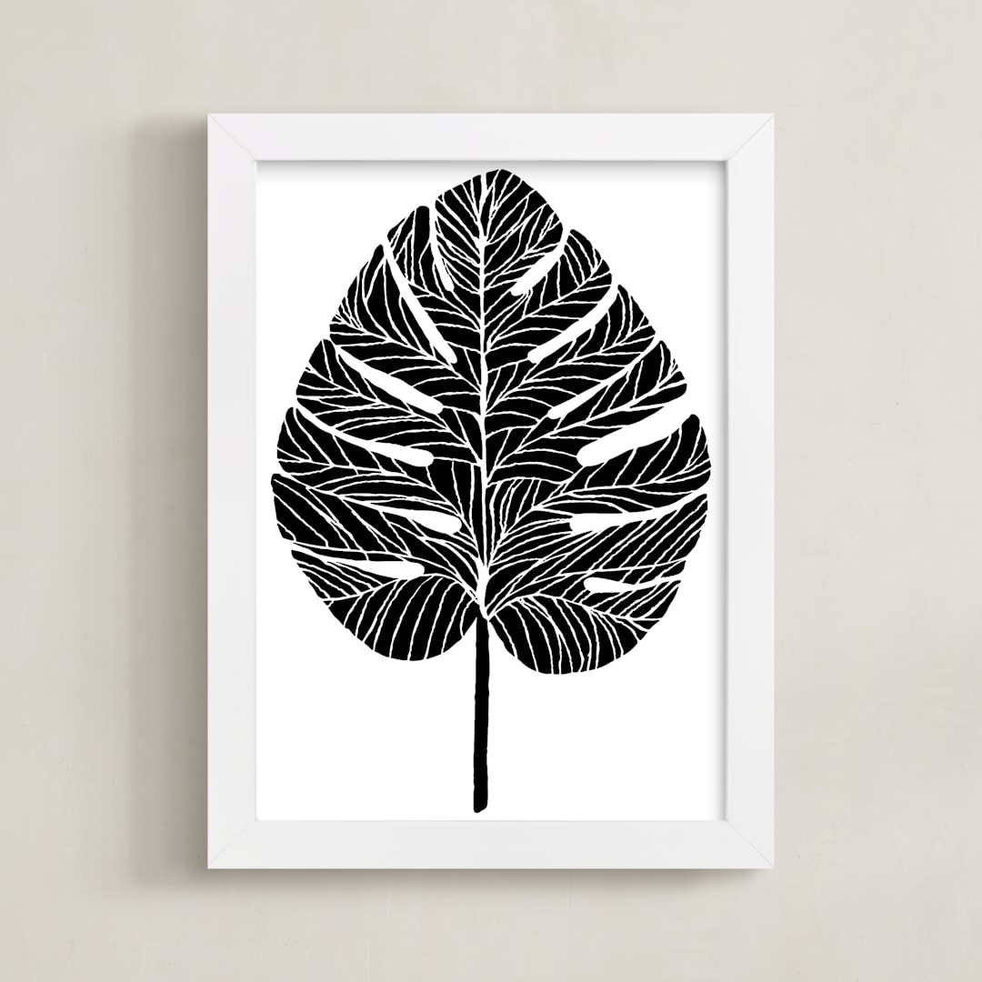 "Living Large" - Art Print in Midnight by Alicia Youngken - Framed