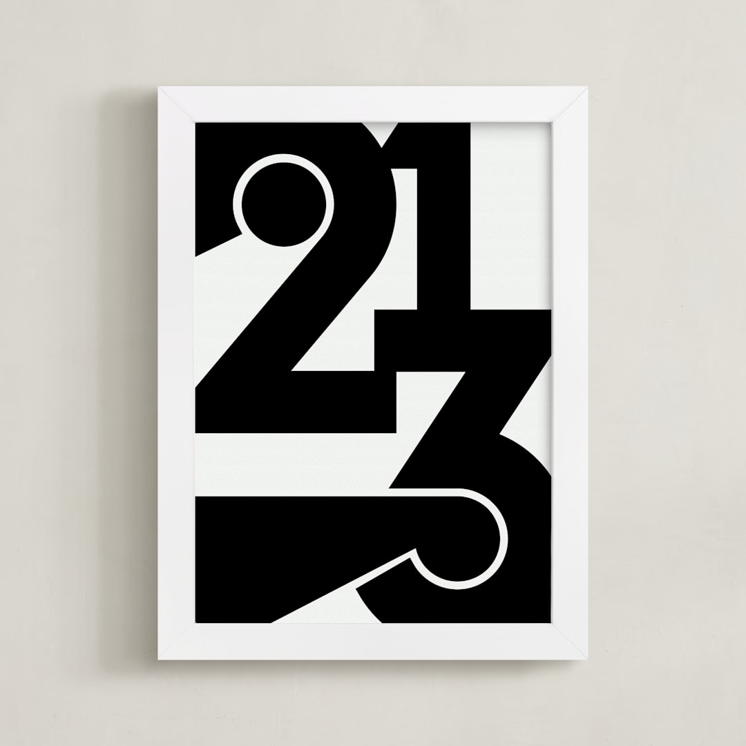 "LA  213" - Art Print in Black and White by Jennifer Morehead - Framed