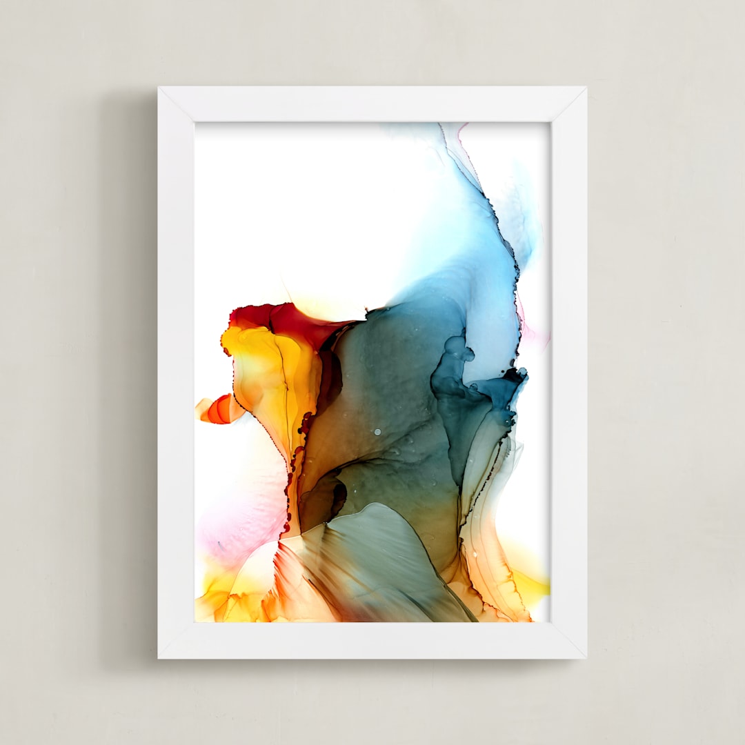 "Burnt #2" - Art Print in creamy white by shanna.barber - Framed