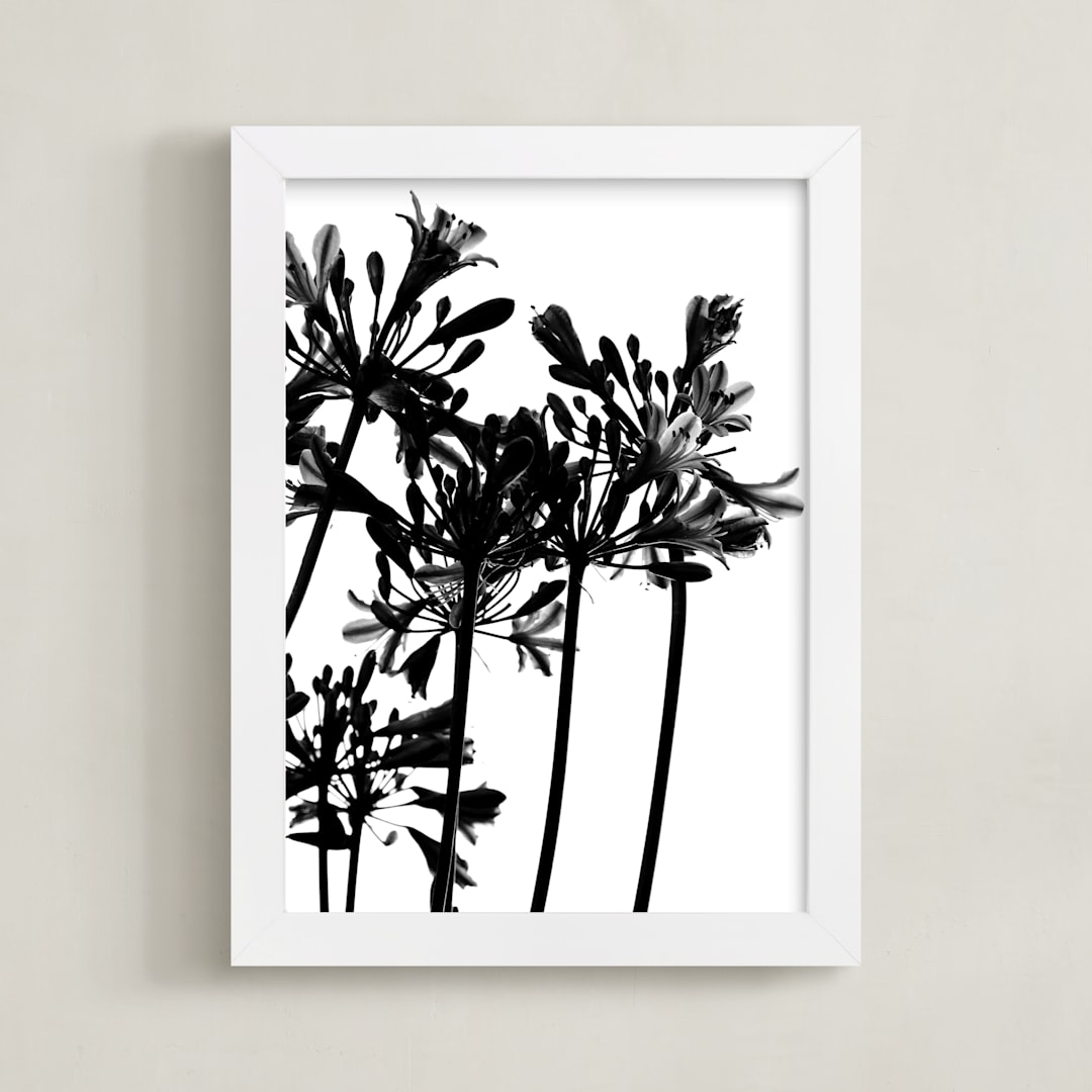 "High Drama" - Art Print in Black and White by Nadia Hassan - Framed
