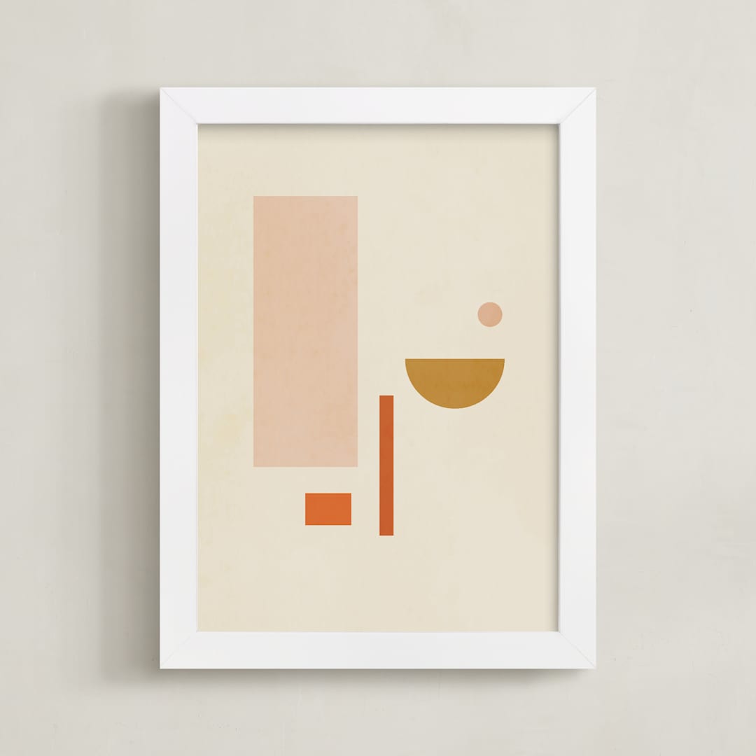 "Les Italiennes III" - Art Print in Earth by Alex Roda - Framed