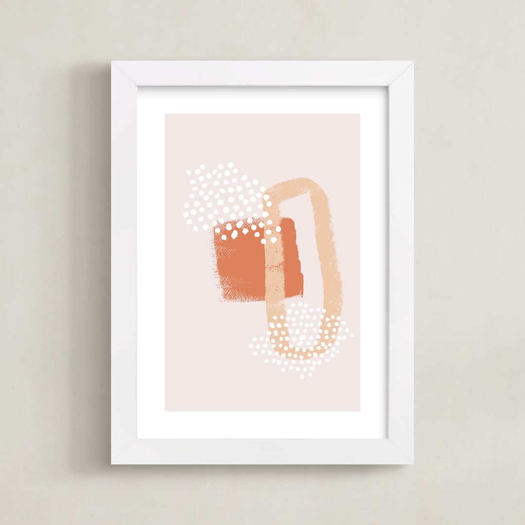 "Amber Gander I" - Art Print in Amber by Alicia Youngken - Framed
