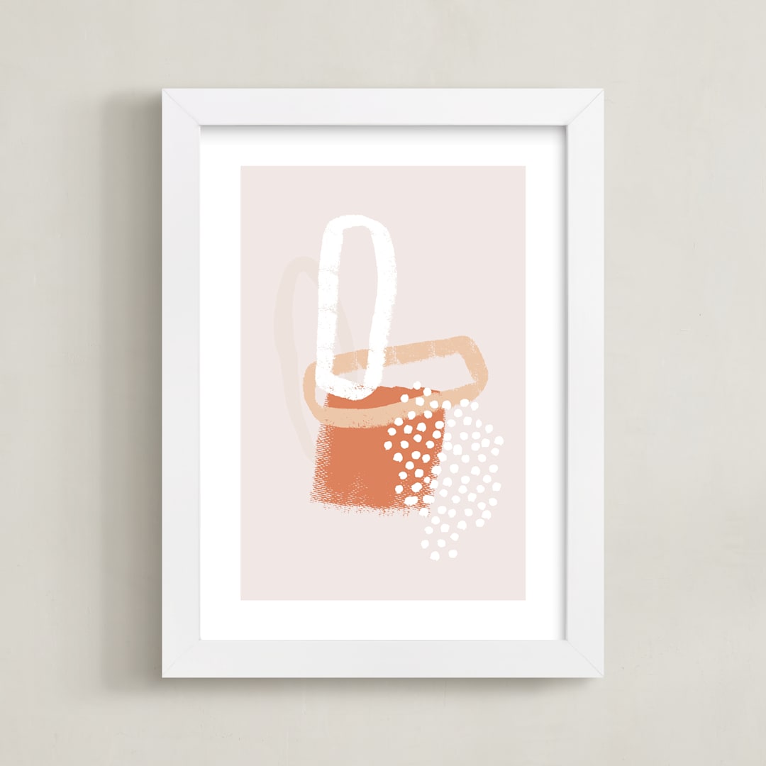 "Amber Gander II" - Art Print in Amber by Alicia Youngken - Framed