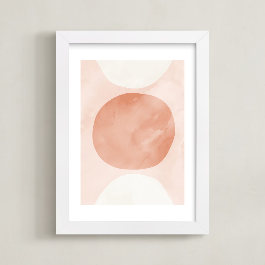 "Spring Sun" - Art Print in Blush by Iveta Angelova - Framed