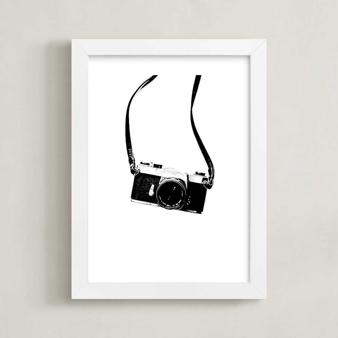 "Behind the Lens" - Art Print in Noir by Alicia Youngken - Framed