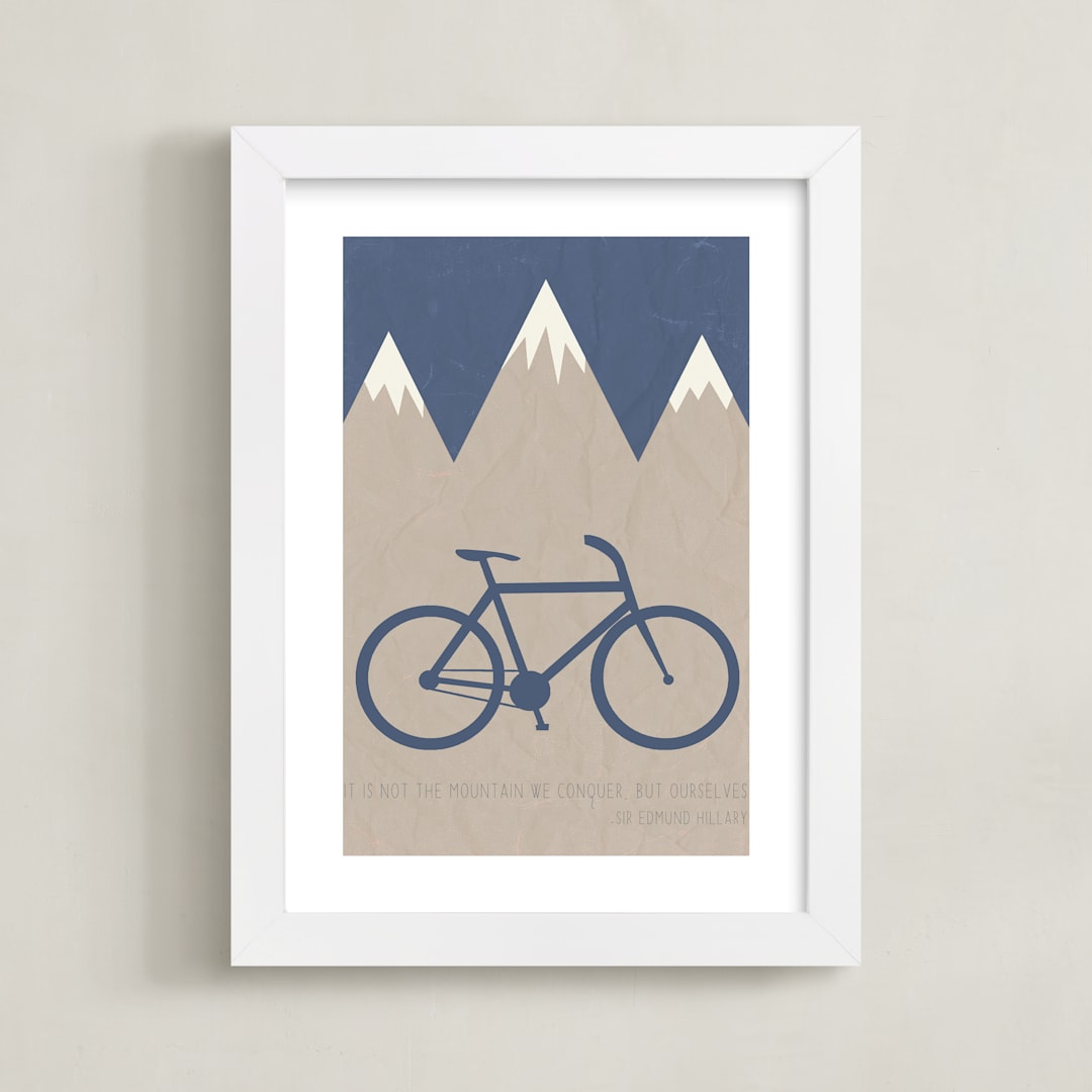 "Conquer" - Art Print in Pond by Addison Welch - Framed