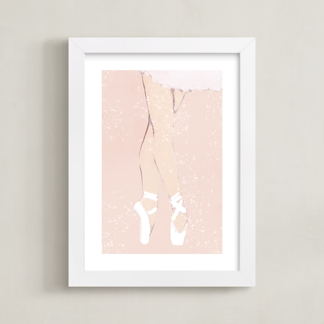 "The Performance" - Art Print in Petal by Robin Ott - Framed