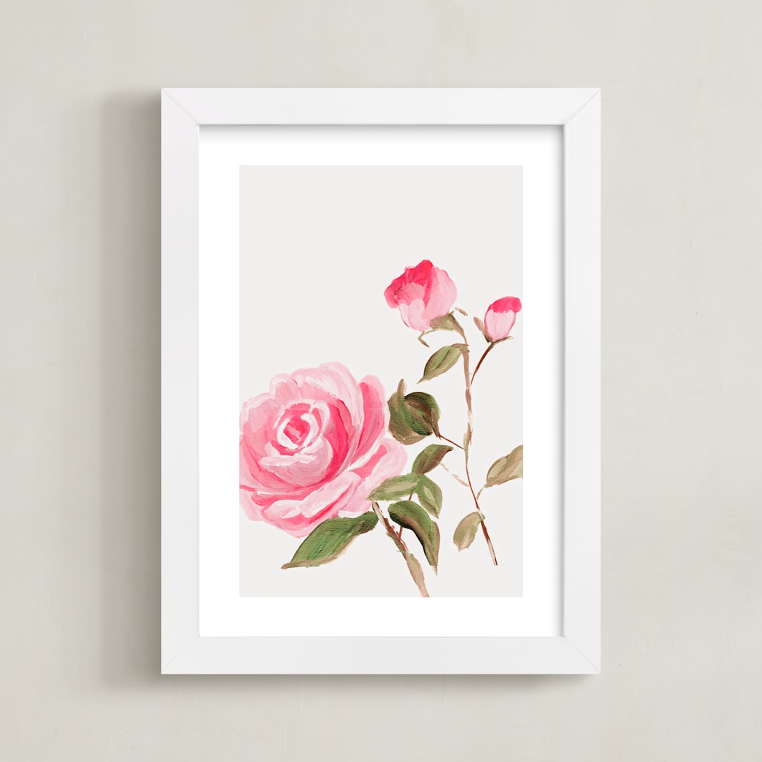 "Enchanted Garden 1" - Art Print in Floral by Arohika Verma - Framed