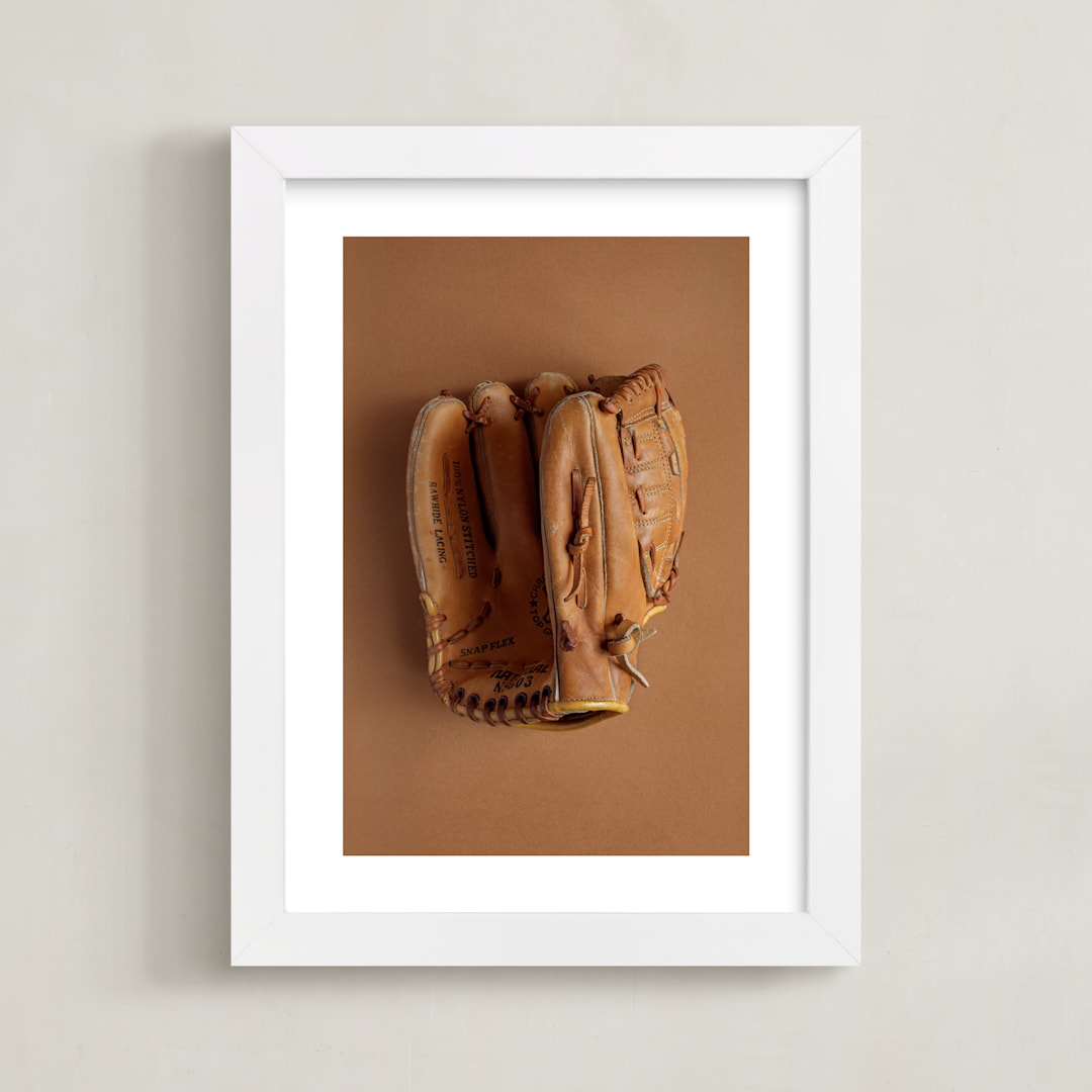 "Ready to Win 1" - Art Print in Brown by Paola Benenati - Framed