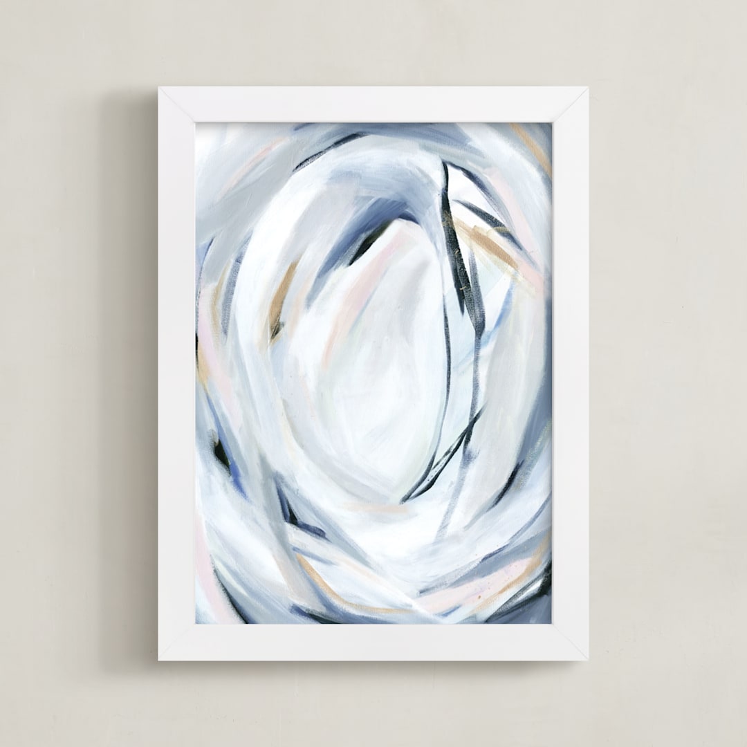"Unbridled" - Art Print in Bluestone by Melanie Severin - Framed