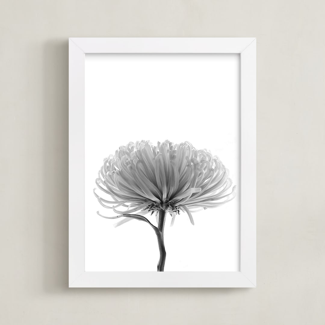 "In my Window" - Art Print in Pure white by Johanna Phillips Huuva - Framed