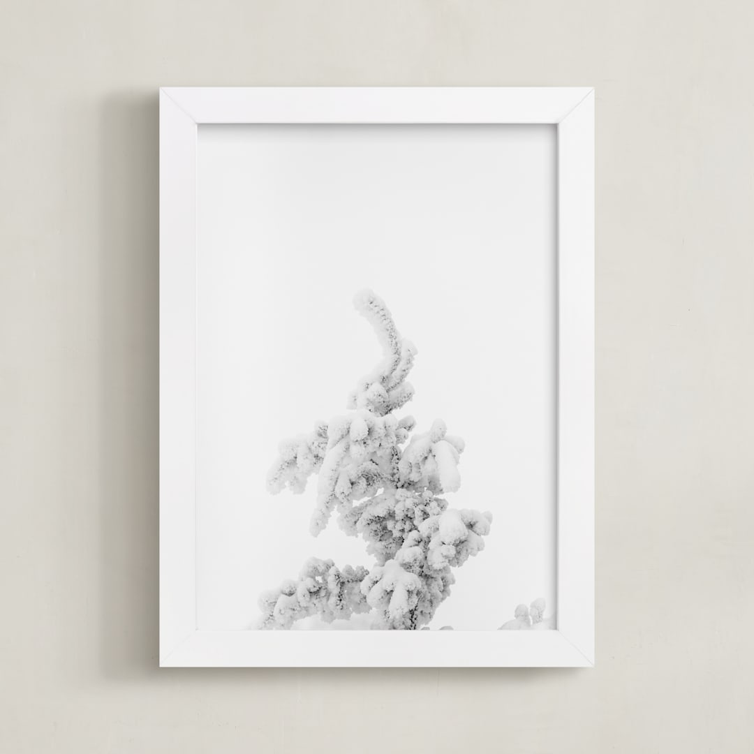 "Frost 2" - Art Print in black & white by Ardell McLennan - Framed