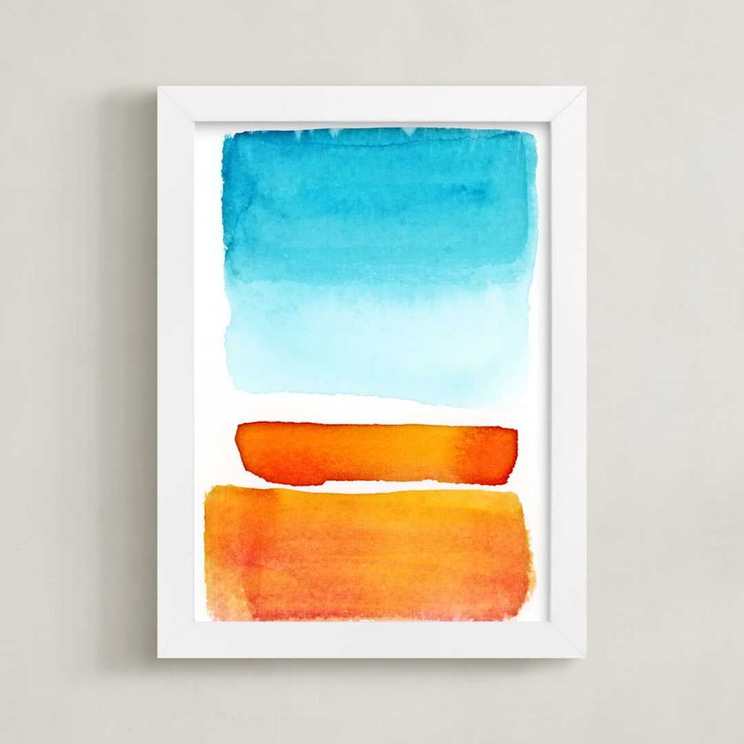 "Where the Sun Meets the City" - Art Print in Where the Sun Meets the City by Alex Isaacs Designs - Framed