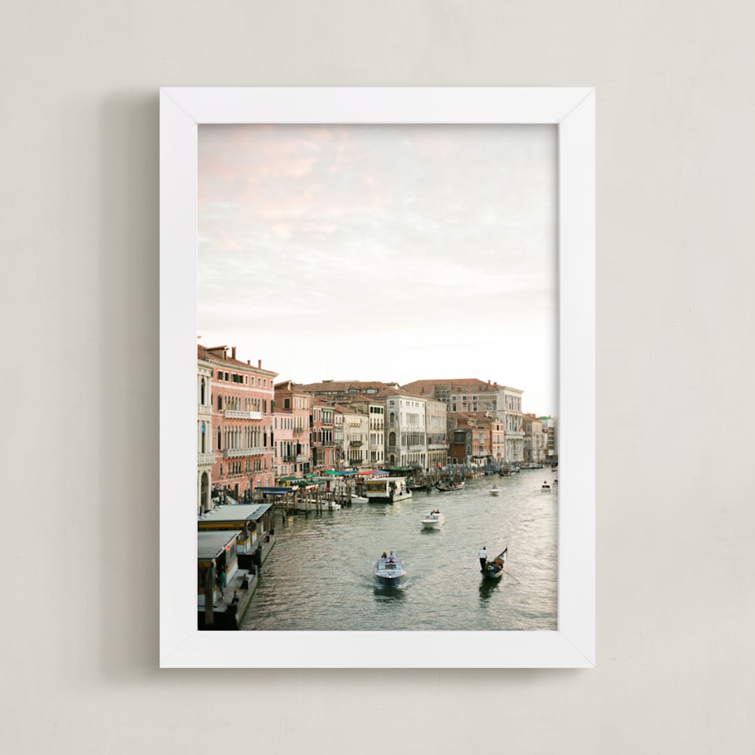 "The Honeymoon" - Art Print in Venetian Rose by Lindsay Madden - Framed