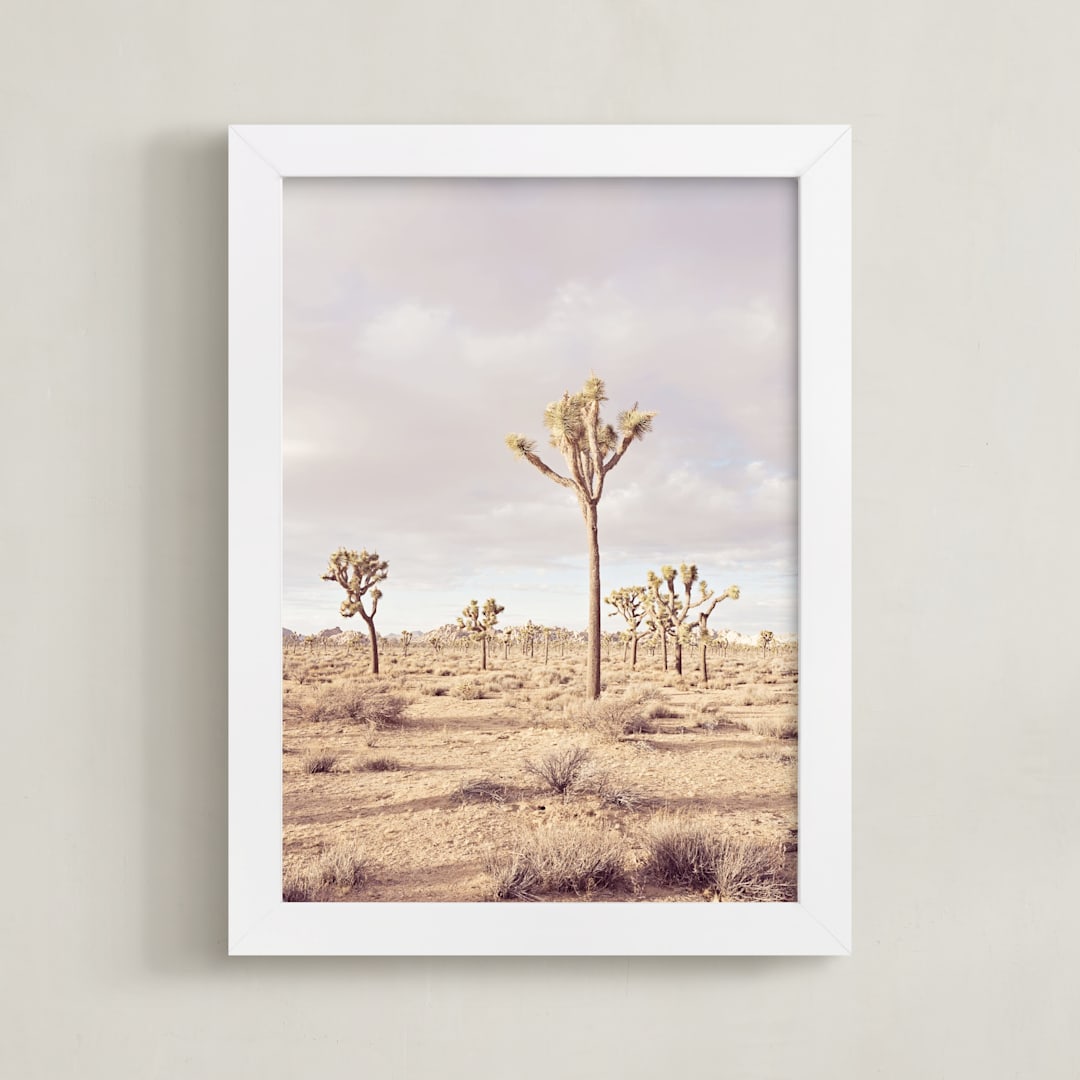 "California Desert" - Art Print in Ole Pink by Tania Medeiros - Framed