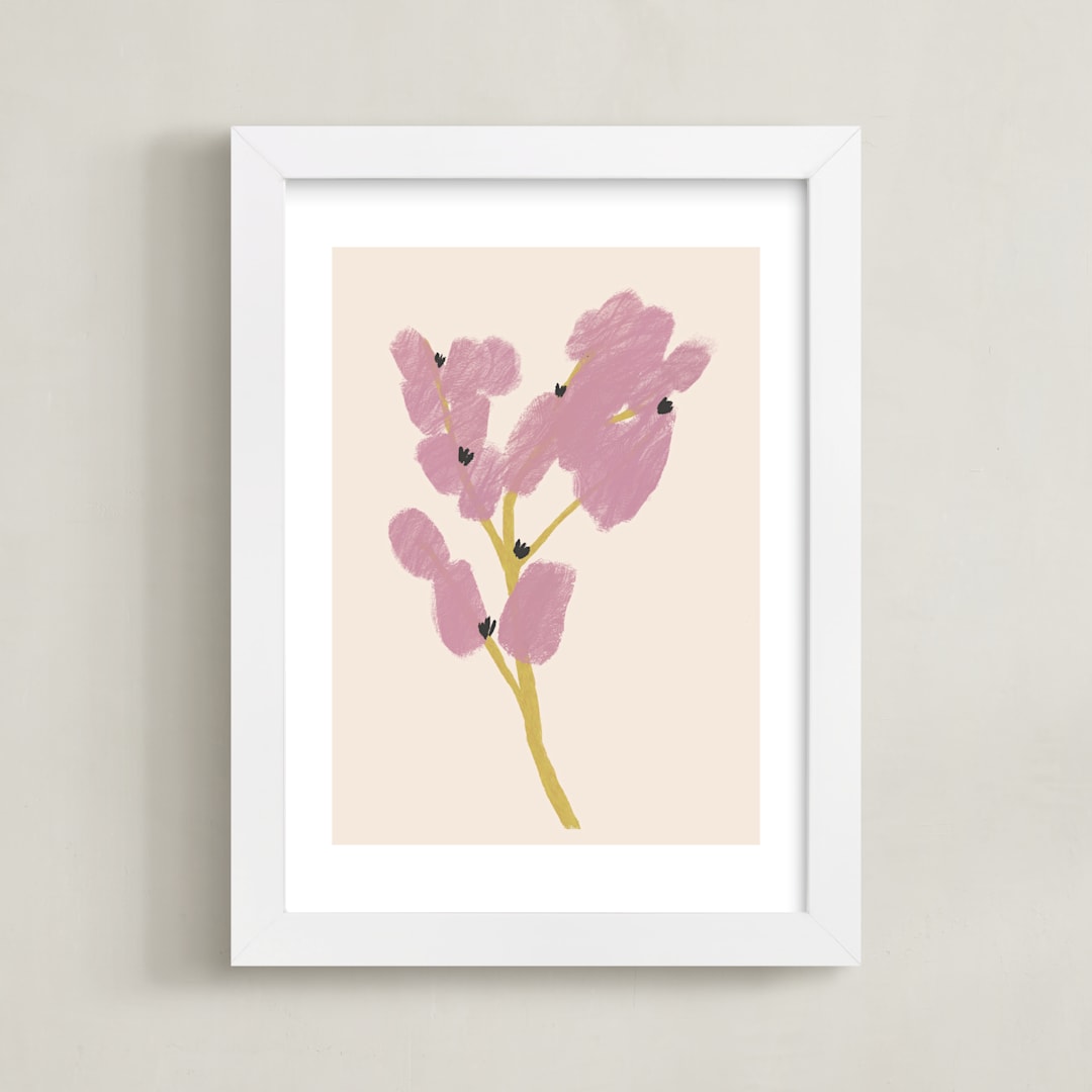"Pink Arbolito" - Art Print in Pink by Marta Crea - Framed
