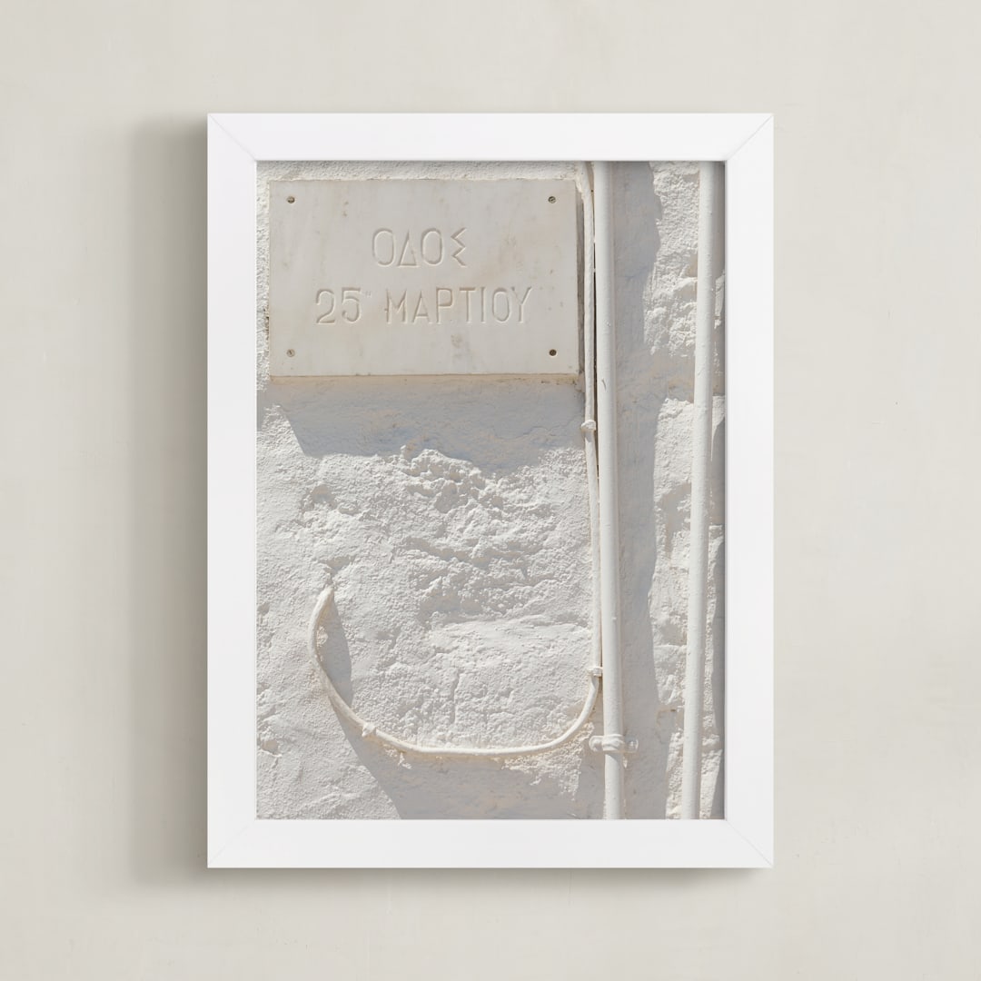 "Odos" - Art Print in Sand by Lindsay Ferraris Photography - Framed
