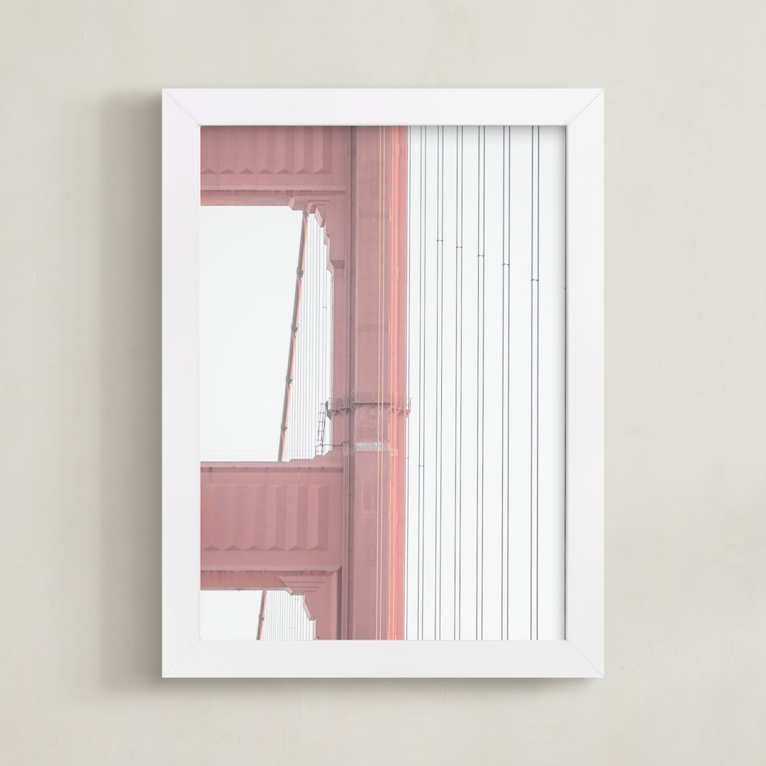"Golden Gate Study #2" - Art Print in Golden Gate Sky by Shannon Howard - Framed