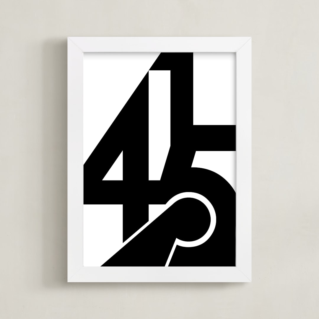 "SF 415" - Art Print in Black and White by Jennifer Morehead - Framed