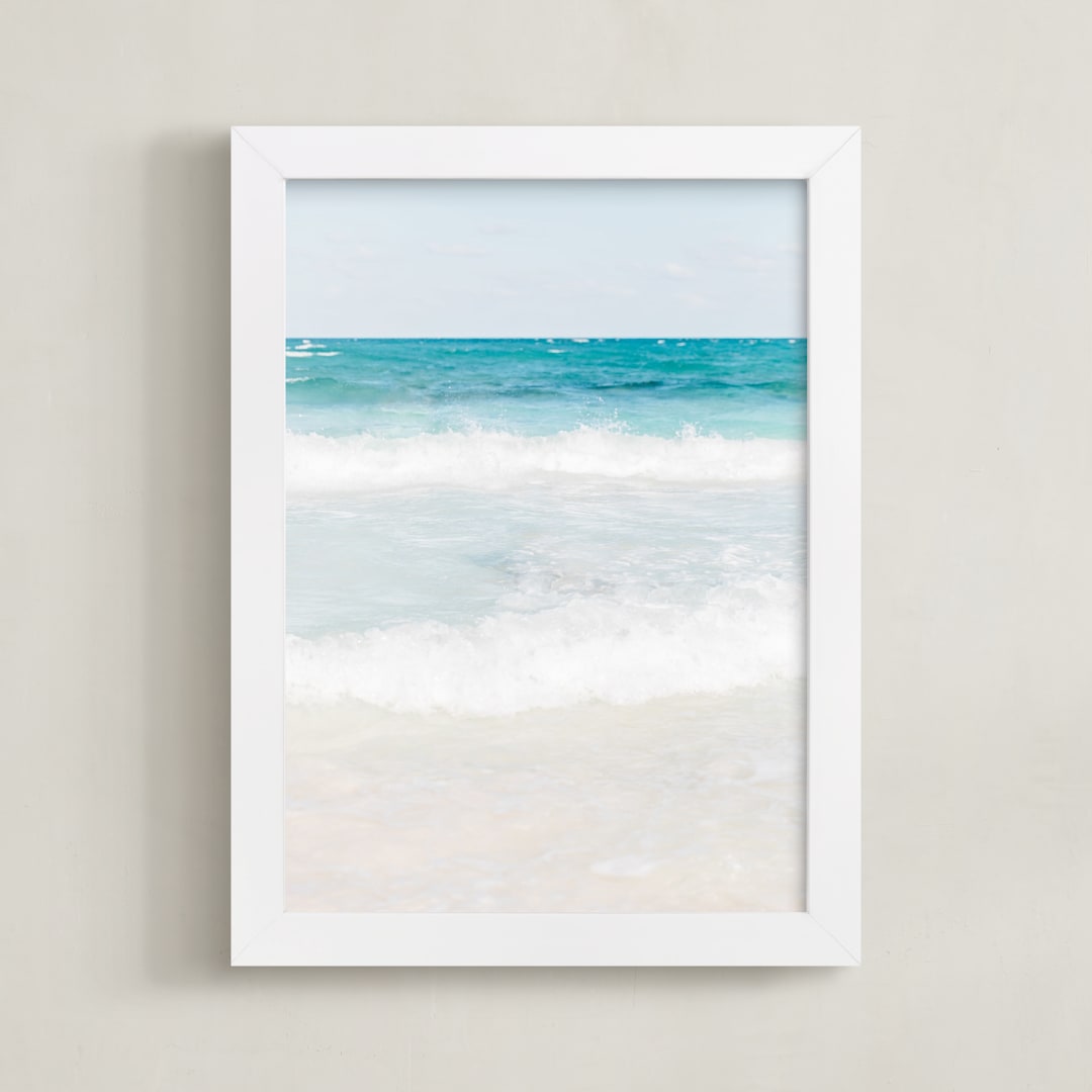 "Yucatan XI" - Art Print in Mayan Blue by Lindsay Ferraris Photography - Framed