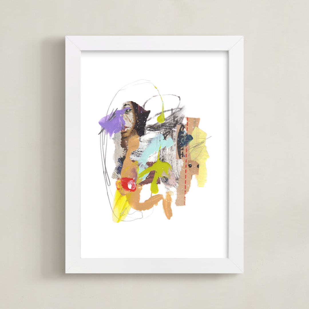 "Juno" - Art Print in Terracotta by Misty Hughes - Framed