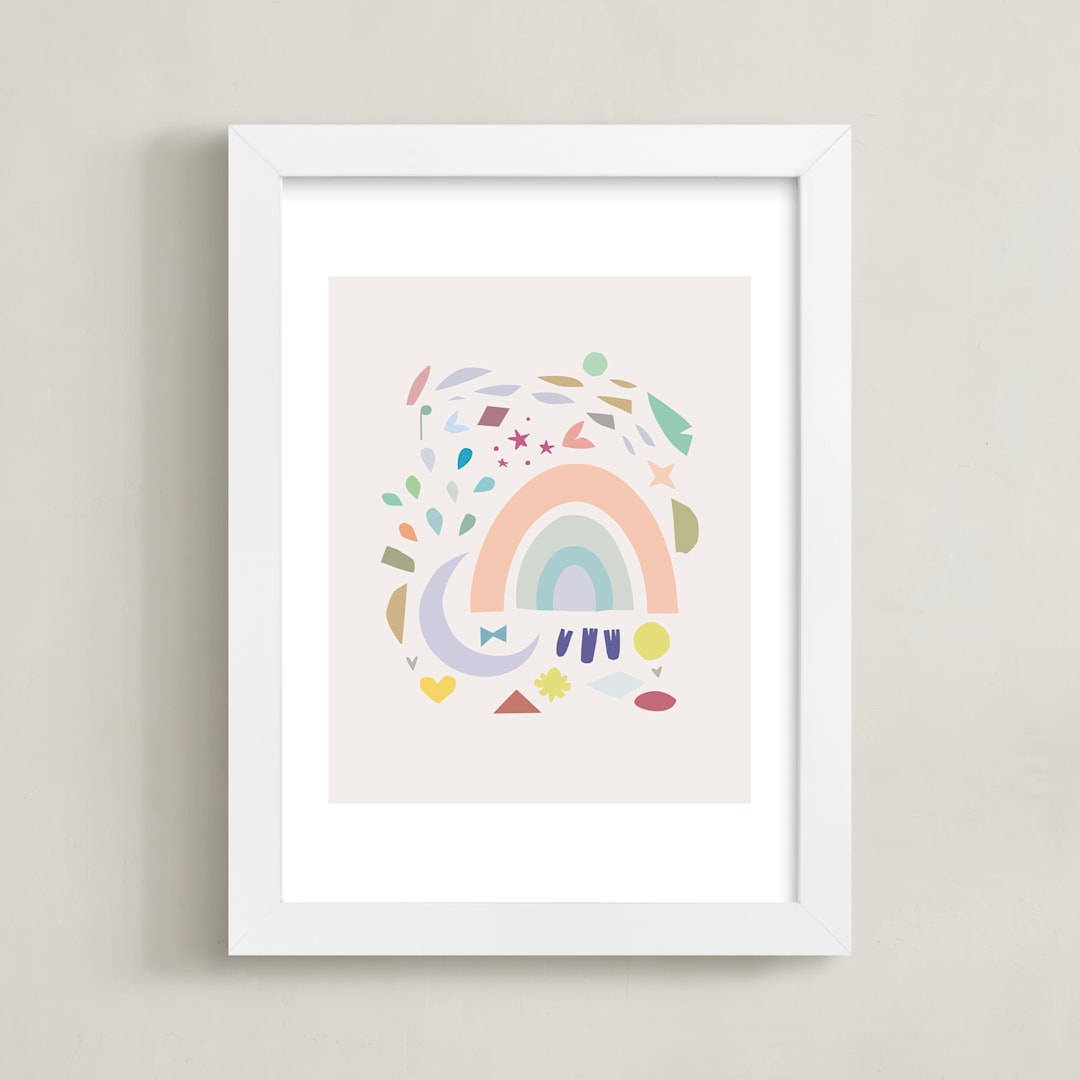 "shapes" - Art Print in play by Lori Wemple - Framed
