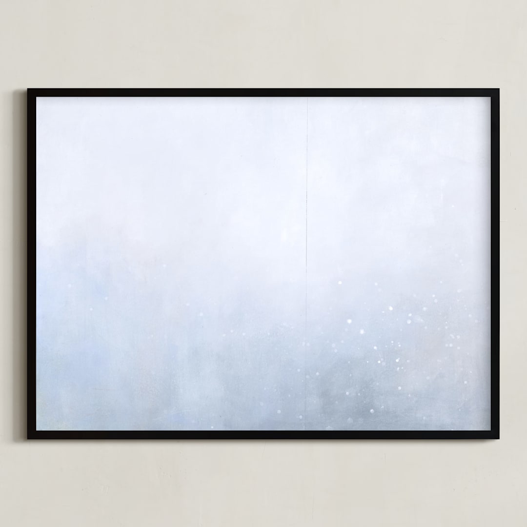 "Beautiful Nature Three" - Art Print in Soft Whites by Sher Schier - Framed