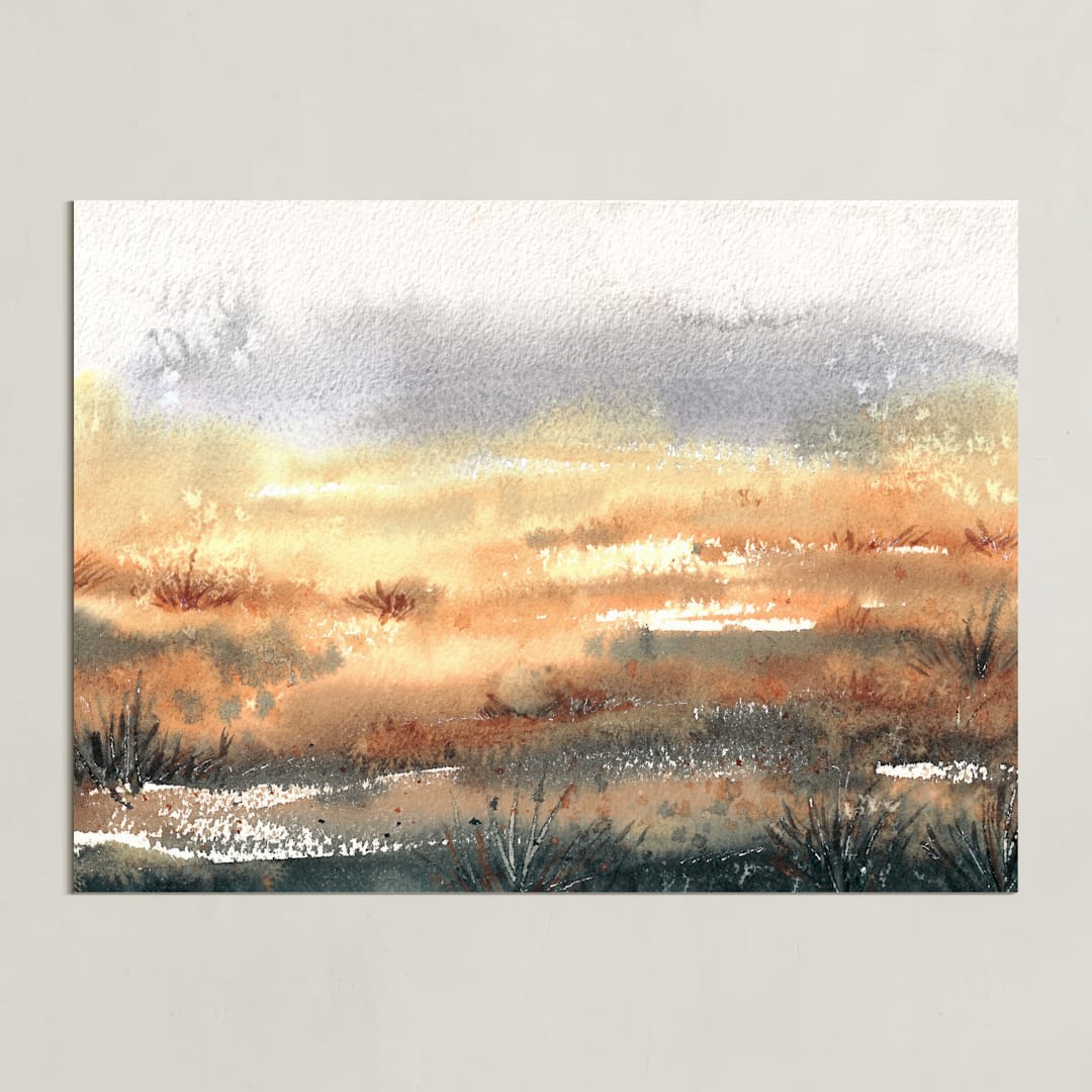 "Dance to Your Own Intuition" - Art Print in Earthy Brown by Samantha Tang - Unframed