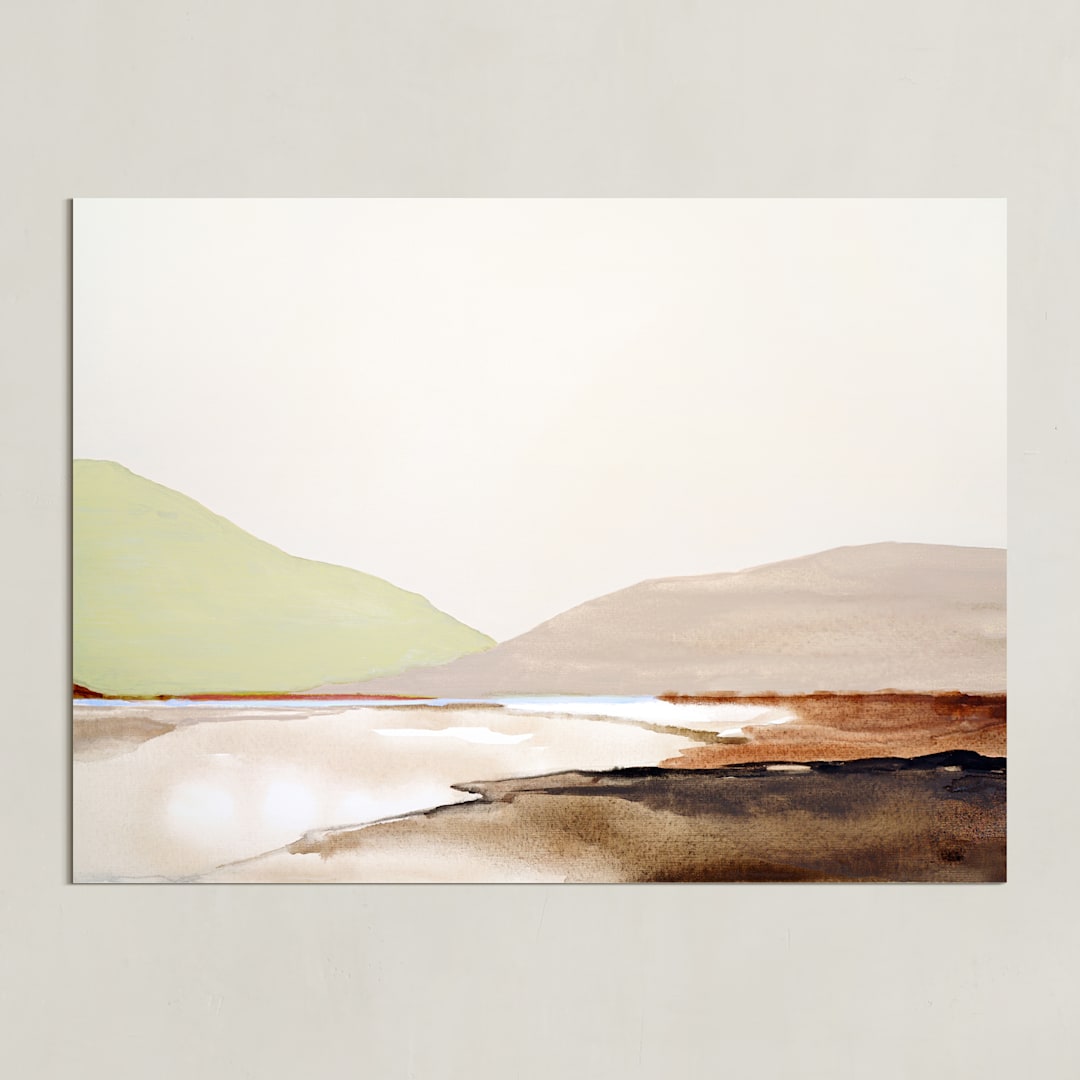 "Reposeful Scenery" - Art Print in Sand Beige by Shina Choi - Unframed