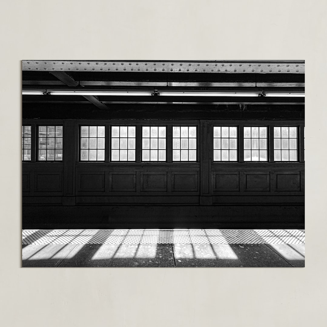 "Light at the end of tunnel #1" - Art Print in nor black by Van Tsao - Unframed