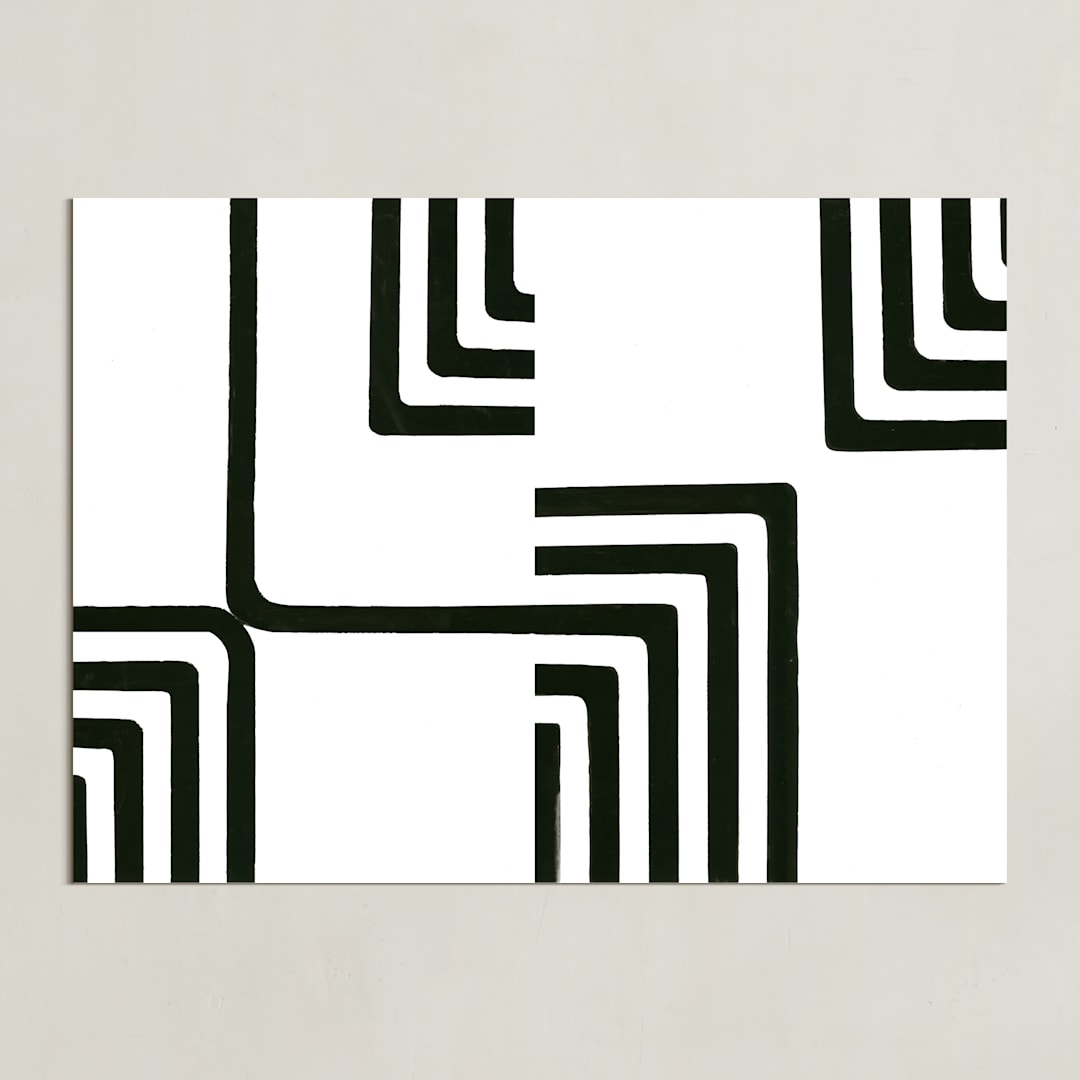 "Edges" - Art Print in Onyx by Bethania Lima - Unframed