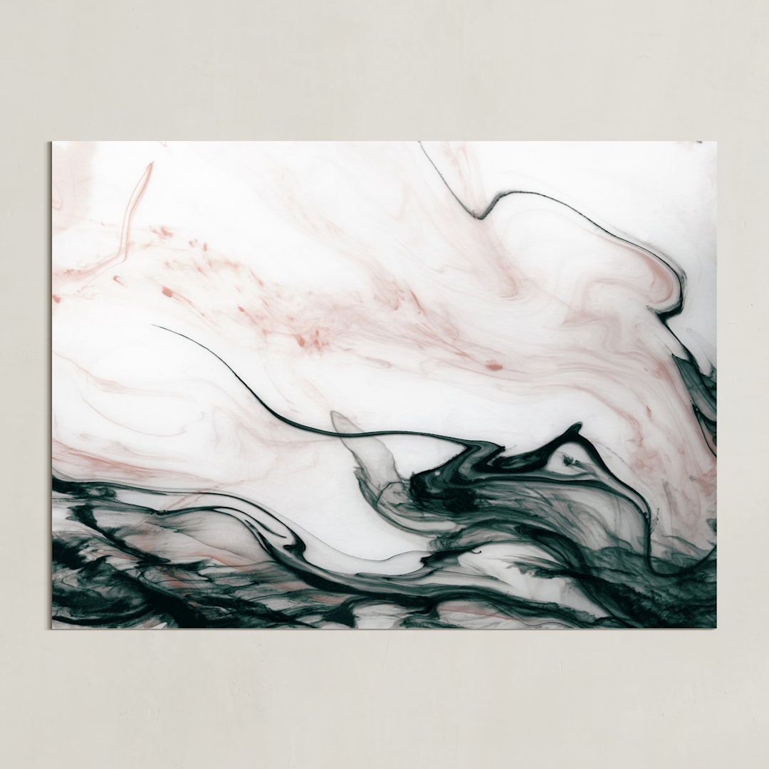 "Ethereal Flow" - Art Print in Ocean Sunset by Melanie Severin - Unframed
