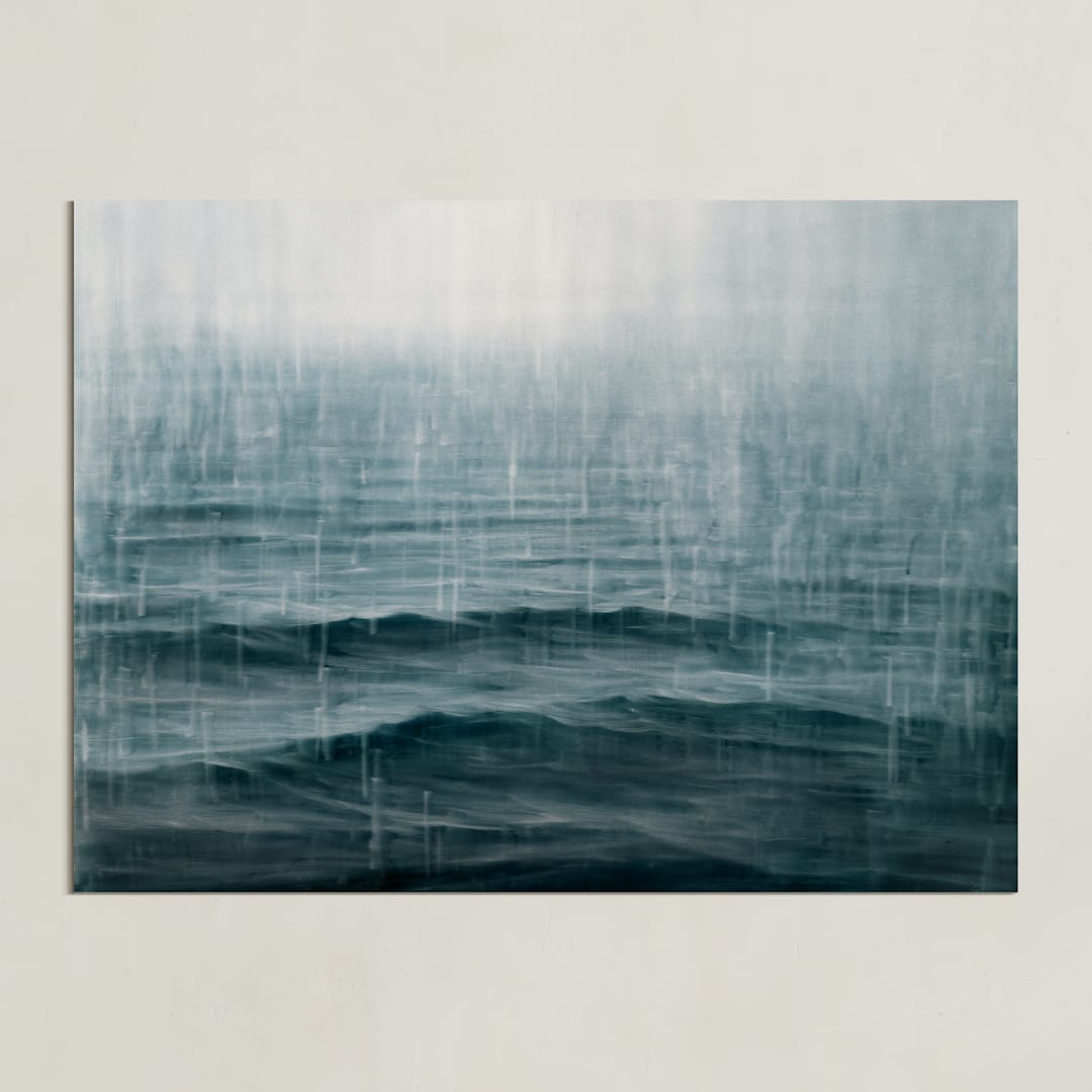 "Snows of Pend Oreille" - Art Print in Night by Brian Sostrom - Unframed