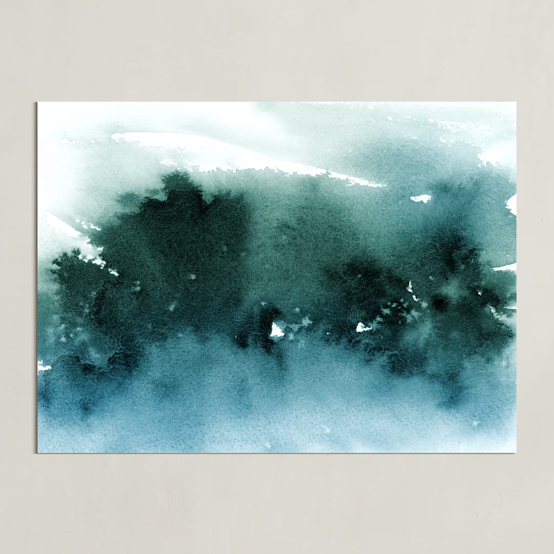 "misty forest" - Art Print in Forest by Lindsay Megahed - Unframed