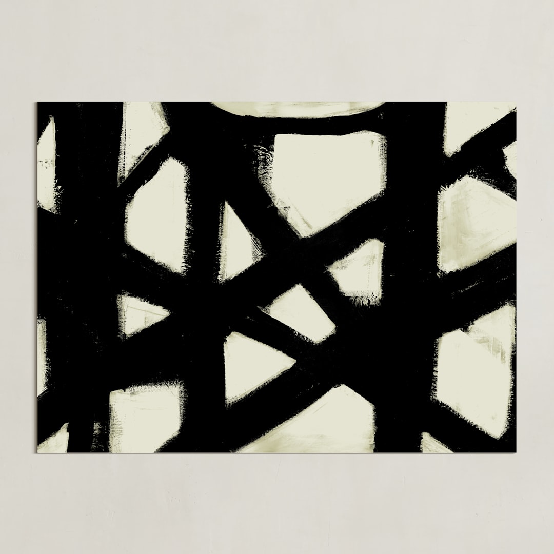 "Missed Connections" - Art Print in Black and White by Ilana Greenberg - Unframed