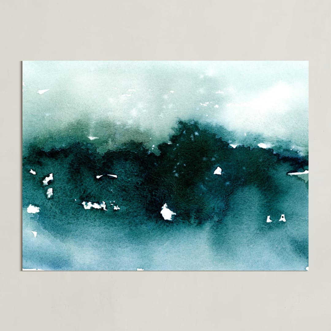 "Distant Dusk II" - Art Print in Night Sky by Lindsay Megahed - Unframed