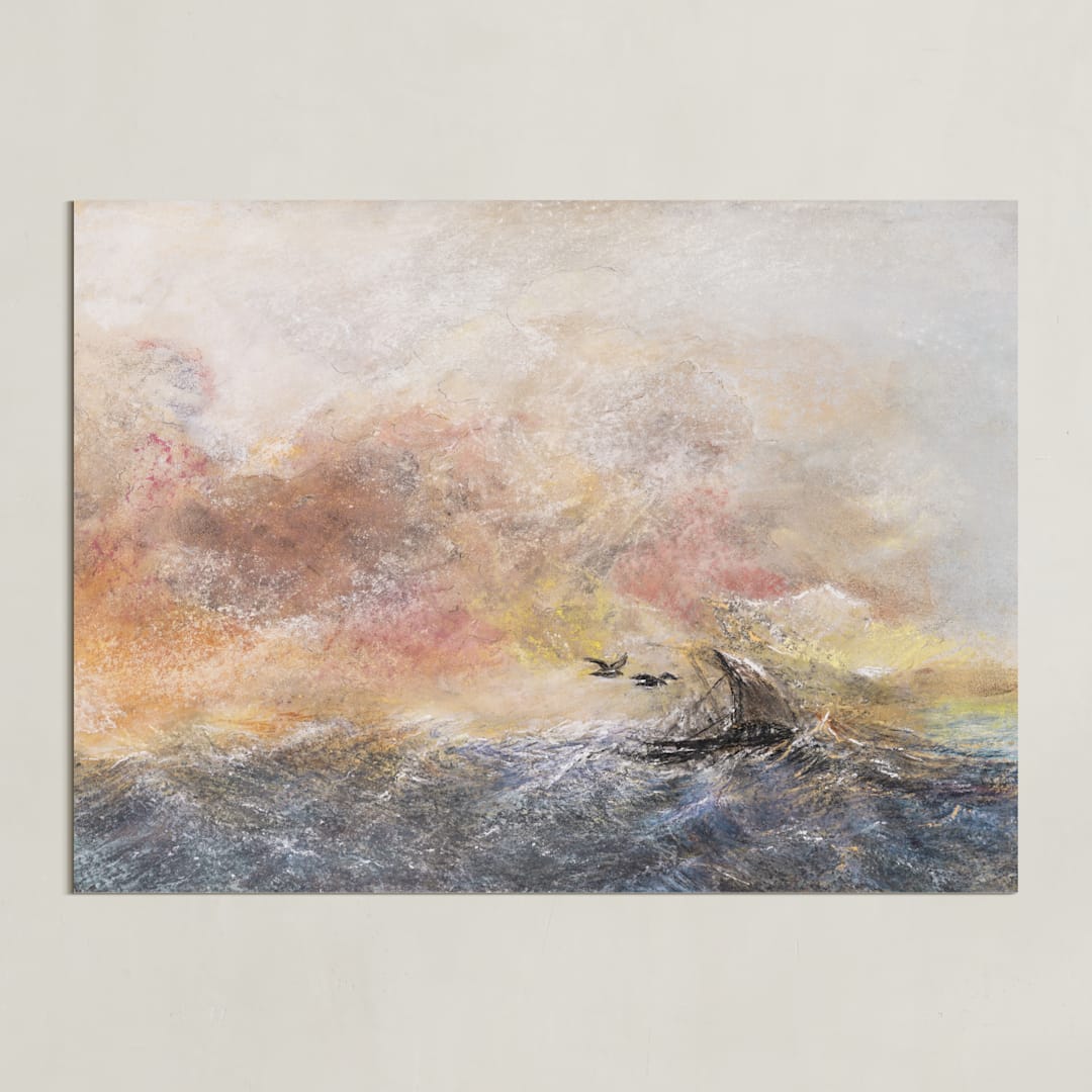 "Red Skies" - Art Print in delight by Ramnik Velji - Unframed