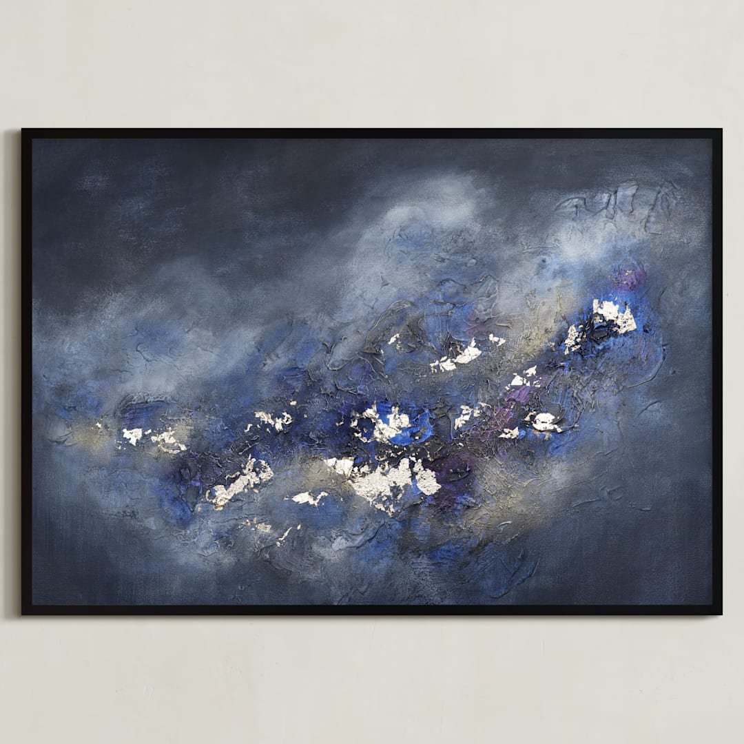"I Don't Want More" - Art Print in Starlight by Christine Olmstead - Framed