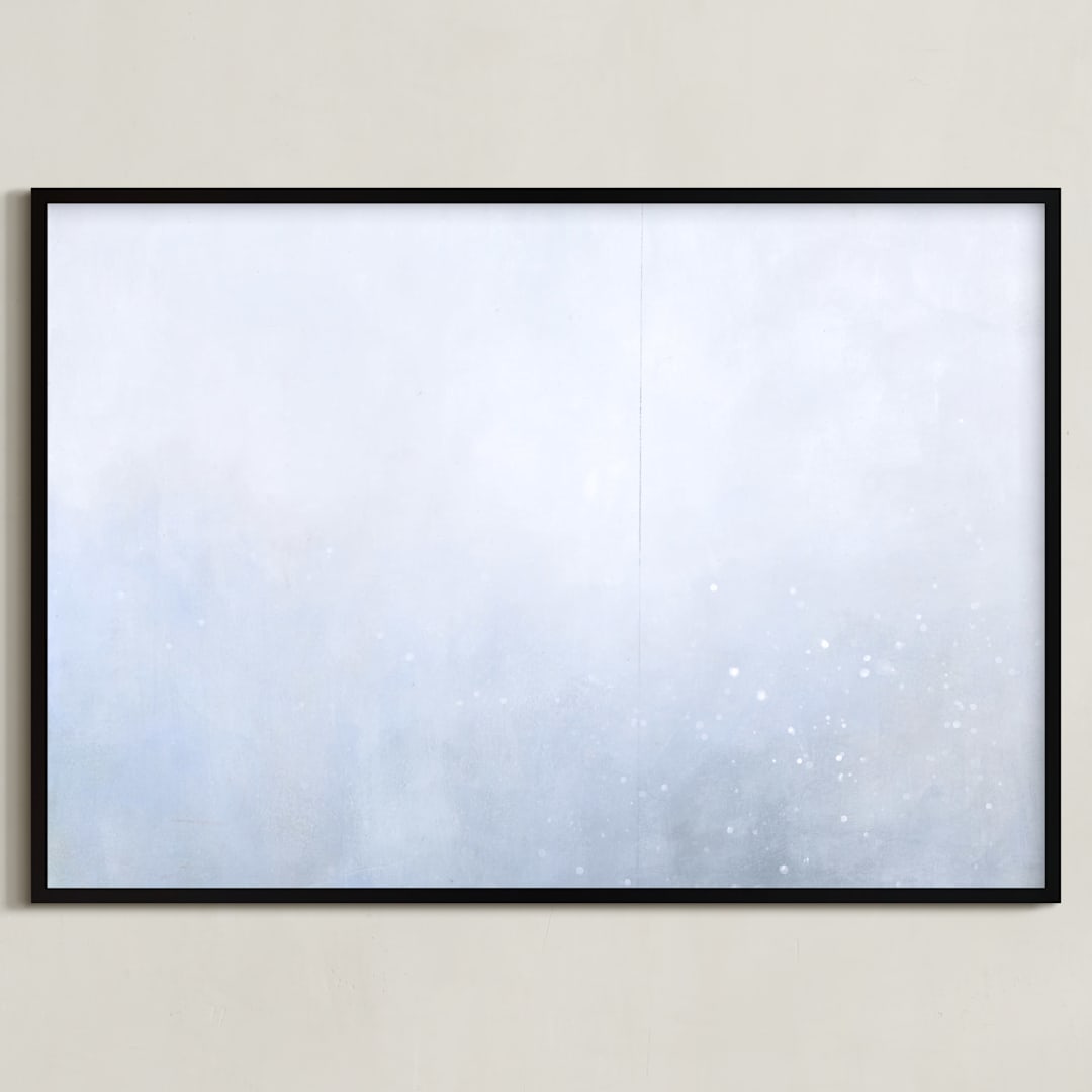 "Beautiful Nature Three" - Art Print in Soft Whites by Sher Schier - Framed