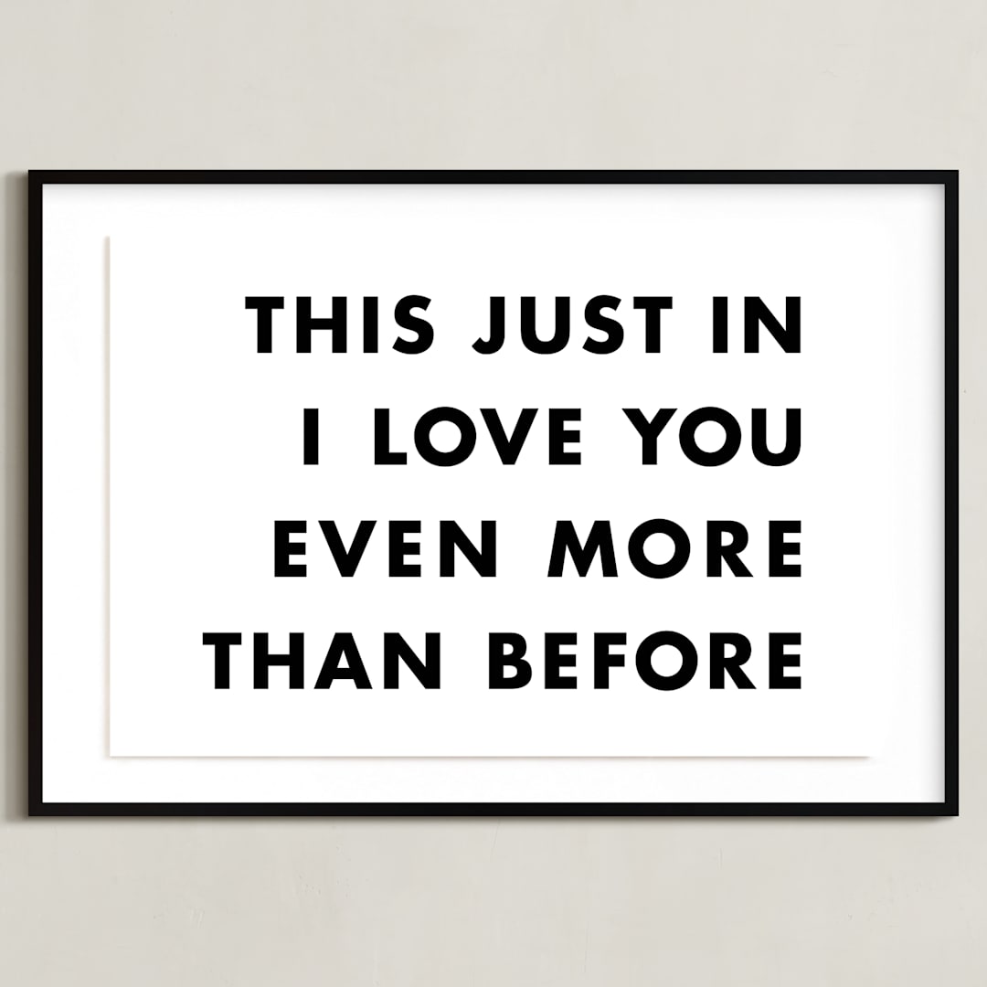 "News Flash" - Art Print in Newsprint by hi-lighter inc. - Framed