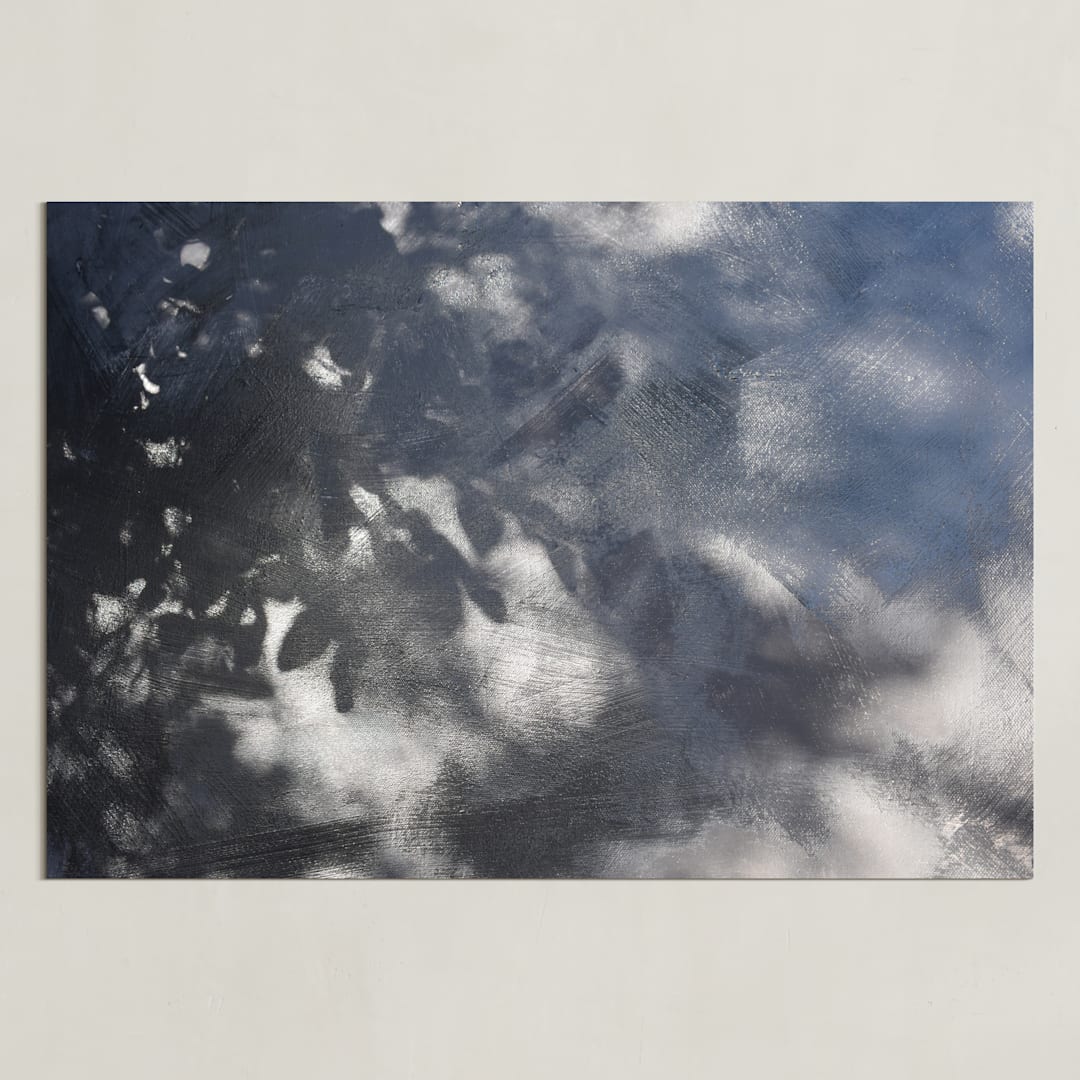 "Completely Captivated" - Art Print in Shadowy Grays by Charlotte Mello Stevenson - Unframed