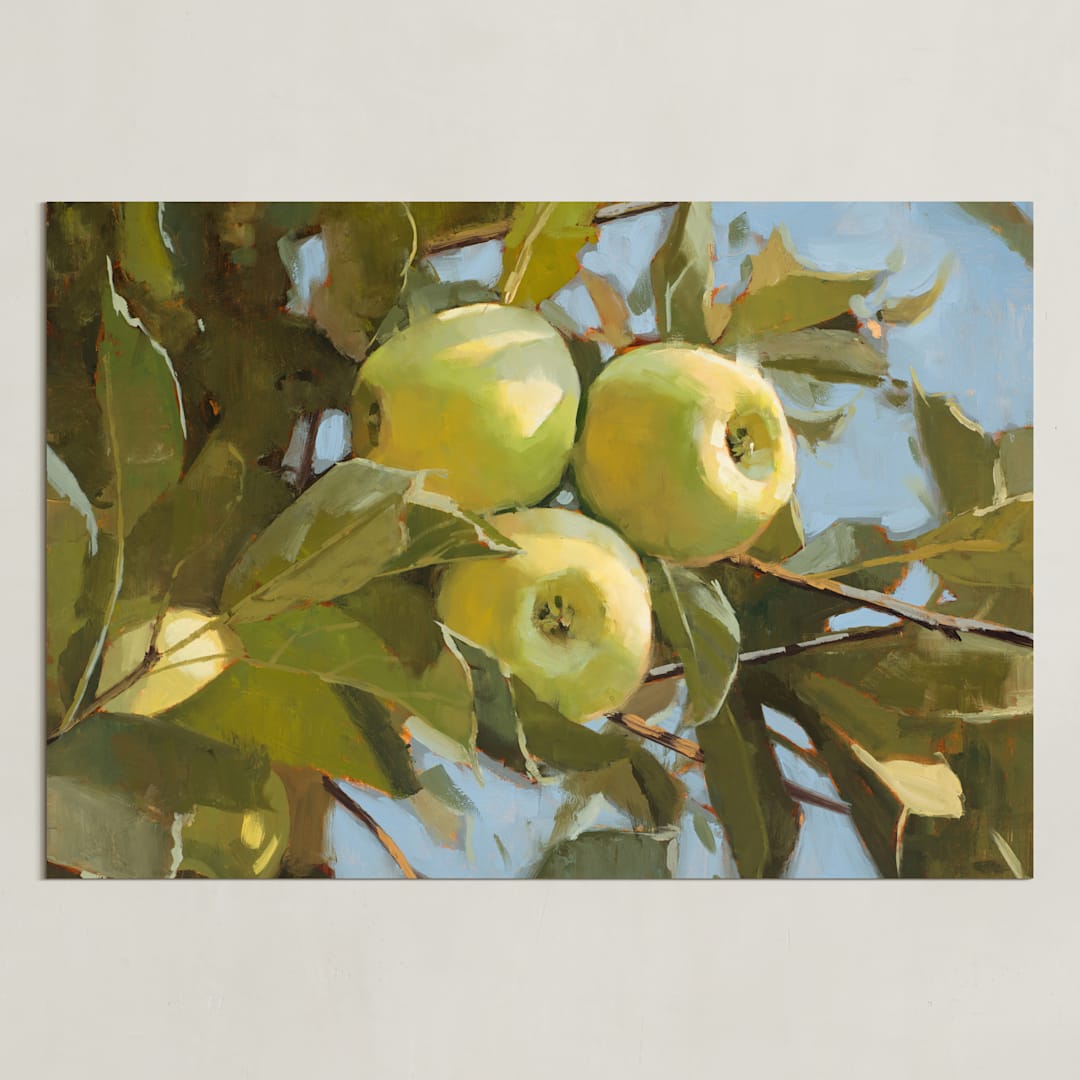 "The Tree Amigos" - Art Print in Green Apple by Rachel Nelson - Unframed